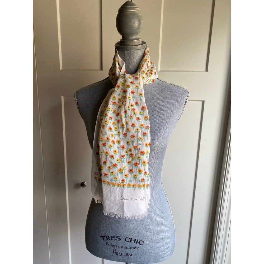 Oscar De La Renta Scarf Vintage Neck Hair Purse Accessory
